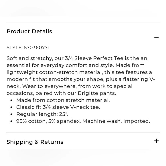 Bright white excellent condition Chicos ultimate T-shirt Chicos size 2/WM 10-14 - Picture 4 of 4